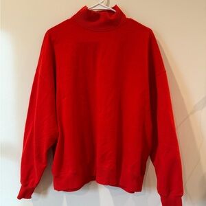 Wild Fable Men's Bold Red Turtleneck Sweater